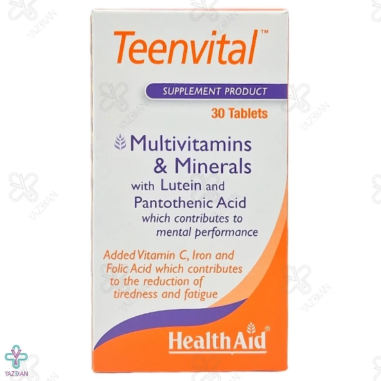 قرص مولتی ویتامین تین ویتال هلث اید - 30 عددی