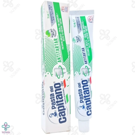 خمیر دندان ضد جرم سیگار مدل AntiTartar پاستا دل کاپیتانو - 75 میلی لیتر