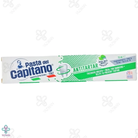 خمیر دندان ضد جرم سیگار مدل AntiTartar پاستا دل کاپیتانو - 75 میلی لیتر