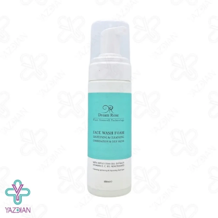 فوم شستشو پوست چرب و مختلط دریم رز - 150 میلی لیتر