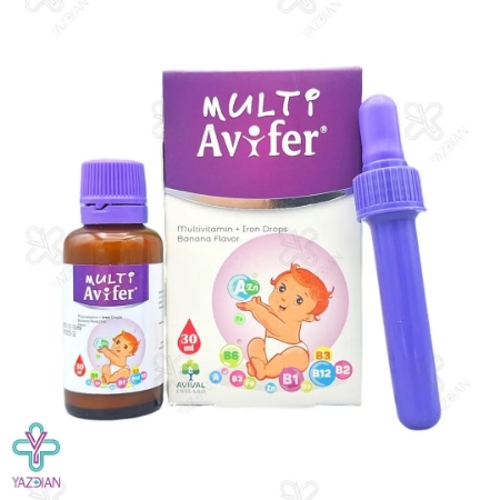 قطره مولتی ویتامین با آهن آویفر آویوال - 30 میلی لیتر