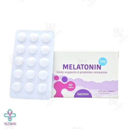 قرص آرام بخش ملاتونین 5 میلی گرم پارسینه طب - 60 عددی	