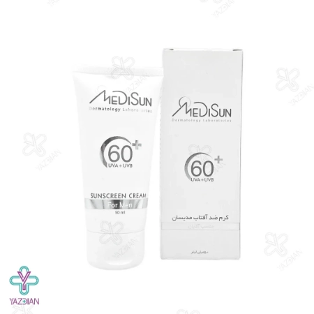 کرم ضد آفتاب آقایان SPF 60 مدیسان - بی رنگ