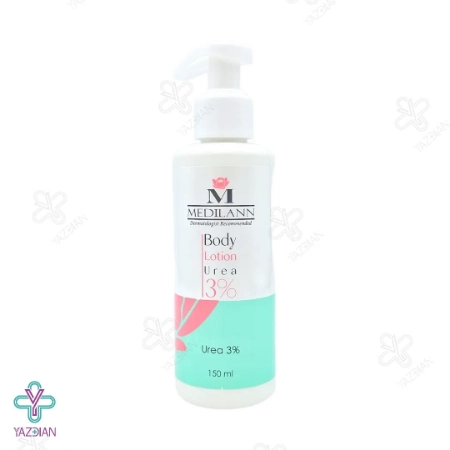 لوسیون بدن(کرم بدن) اوره 3 درصد پمپی مدیلن - 150 میلی لیتر