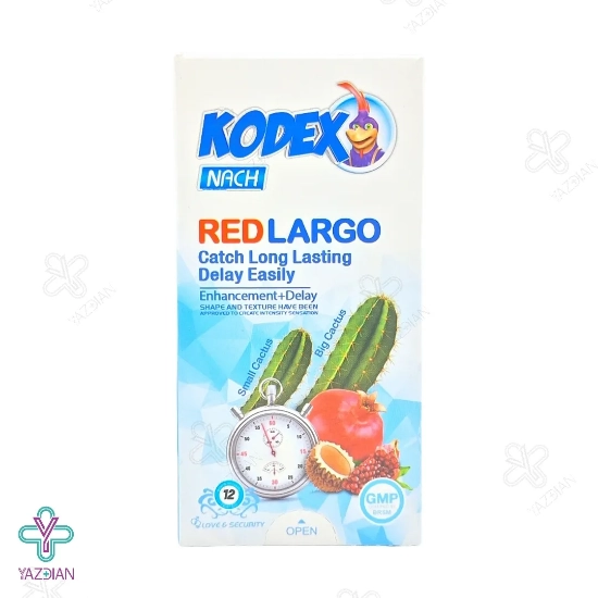  کاندوم تاخیری رد لارگو کدکس - 12 عددی