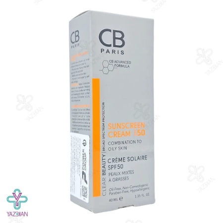 کرم ضد آفتاب آنتی آکنه SPF50 سی بی پاریس - بی رنگ