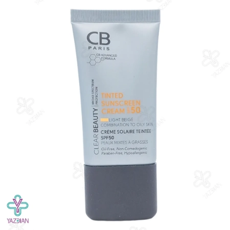 کرم ضد آفتاب فاقد چربیSPF 50 سی بی پاریس – بژ روشن