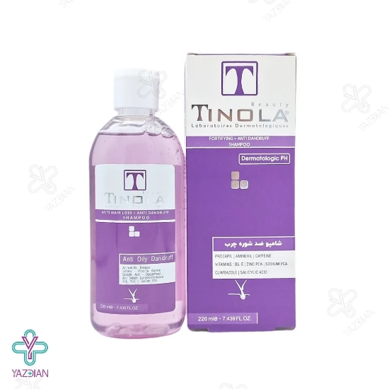 شامپو تقویت کننده ضد شوره موهای چرب تینولا - 220 میلی لیتر