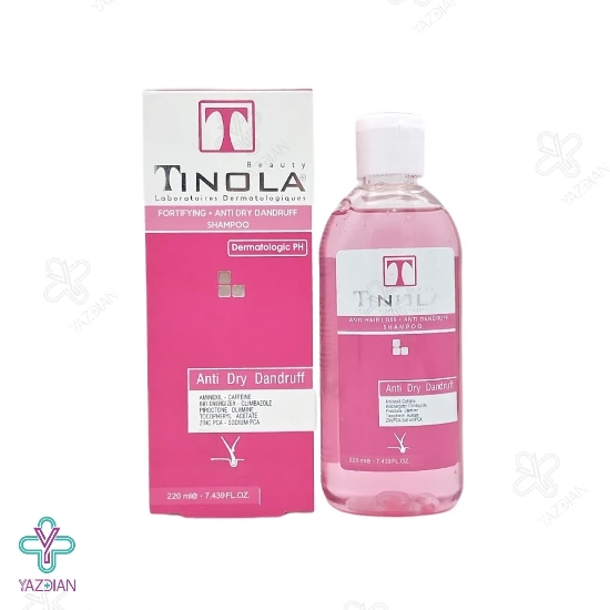 شامپو تقویت کننده و ضد شوره موهای خشک تینولا - 220 میلی لیتر	