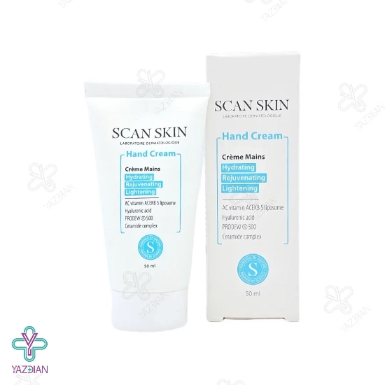 کرم دست روشن کننده و ضد چروک اسکن اسکین - 50 میلی لیتر