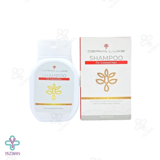 شامپو بدون سولفات درمالوکس مناسب موهای رنگ شده - 300 میلی لیتر	
