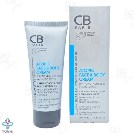 کرم مرطوب کننده صورت و بدن پوست خشک و خیلی خشک سی بی پاریس	