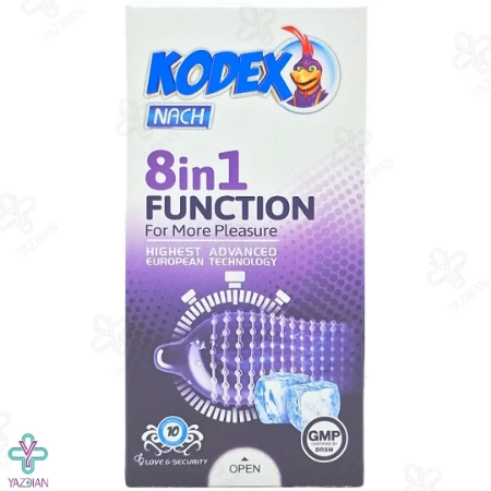 کاندوم وقفه دهنده 8 در 1 فانکشن کدکس - 10 عددی	