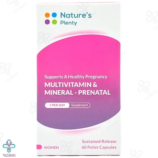 قرص مولتی ویتامین پریناتال بانوان نیچرز پلنتی - 60 عددی	