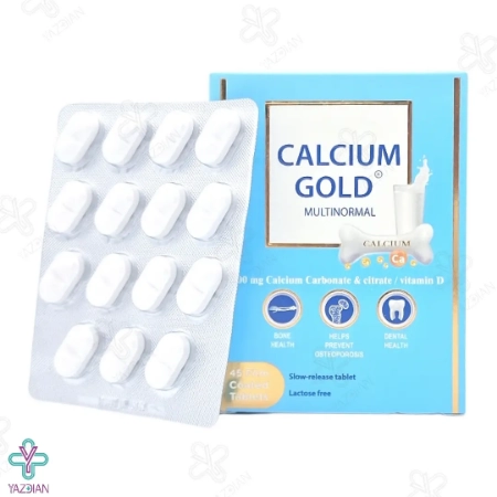 قرص کلسیم منیزیم دی کلسیم گلد شهاب درمان - 45 عددی	