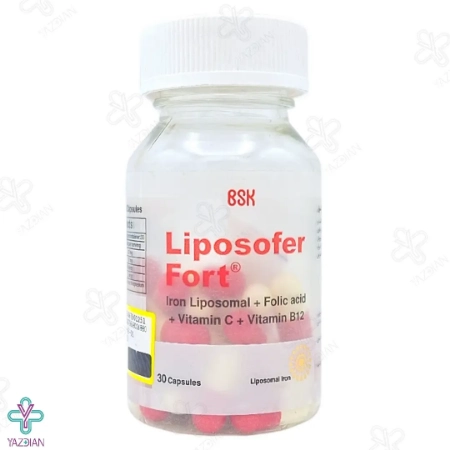 کپسول آهن لیپوزوفر فورت بی اس کی - 30 عددی	
