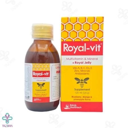 شربت مولتی ویتامین مینرال رویال ویت رها حاوی رویال ژلی - 120 میلی لیتر	