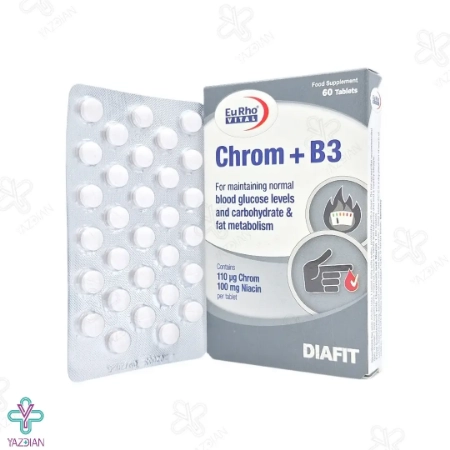 قرص کروم پلاس ب3 یوروویتال - 60 عددی