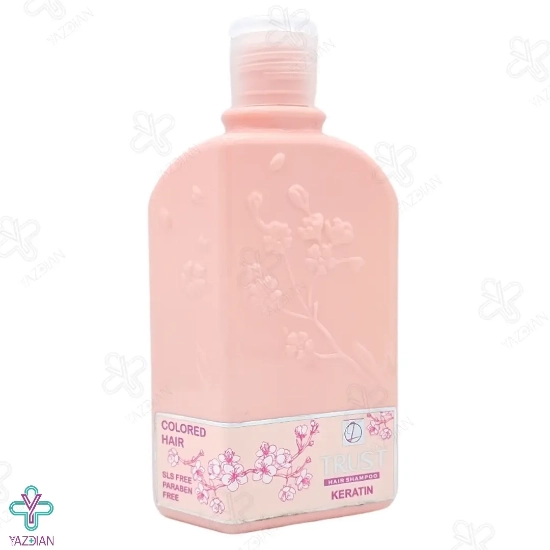 شامپو کراتین تراست تثبیت رنگ مو و بازسازی موهای آسیب دیده - 250 میلی لیتر	