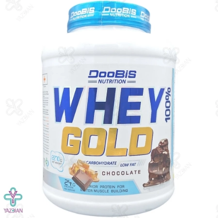 پودر پروتئین وی گلد شکلات کارامل دوبیس - 2270 گرم 