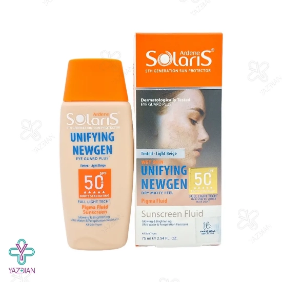 فلوئید ضد آفتاب SPF50 روشن کننده آردن سولاریس - بژ روشن	
