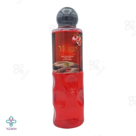 شامپو بدون سولفات و درخشان کننده انار ویرگو مناسب موهای چرب - 400 میلی لیتر 