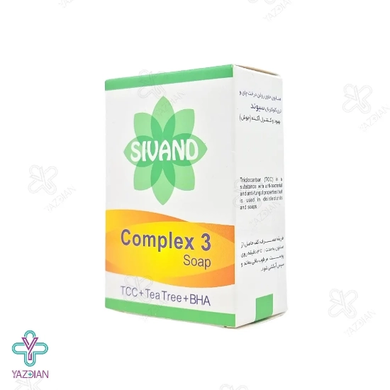 صابون ضد جوش و لایه بردار کمپلکس 3 (tea tree & tcc) سیوند - 90 گرم	