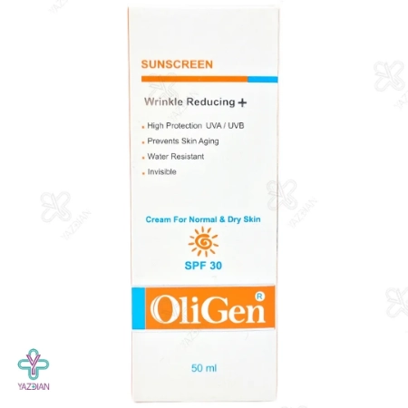 کرم ضد آفتاب ضد چروک SPF 30 الی ژن مناسب پوست خشک و معمولی - بی رنگ	