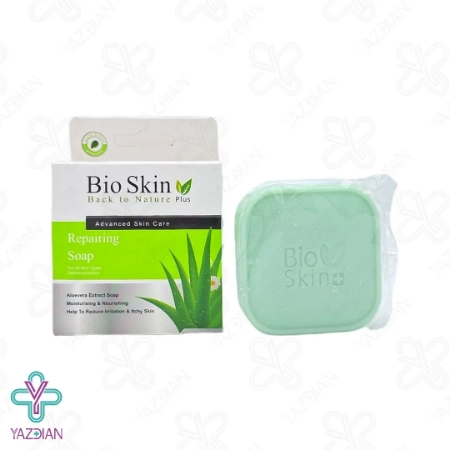 صابون مرطوب کننده آلوئه ورا بایو اسکین پلاس - 100 گرم	