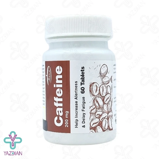 قرص کافئین 200 میلی گرم کارن - 60 عددی	