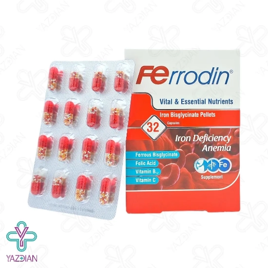 قیمت و خرید کپسول آهن فرودین آرین سلامت سینا - 32 عددی