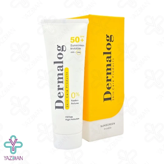 کرم ضد آفتاب SPF50 فاقد چربی درمالوگ - بی رنگ	