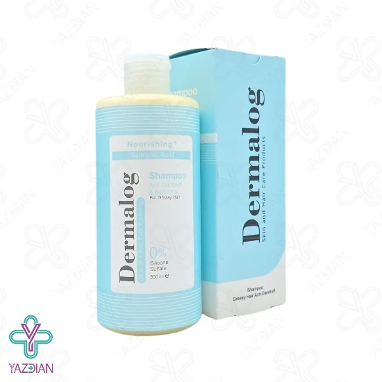 شامپو فاقد سولفات تقویت کننده و ضد شوره چرب درمالوگ - 350 میلی لیتر	