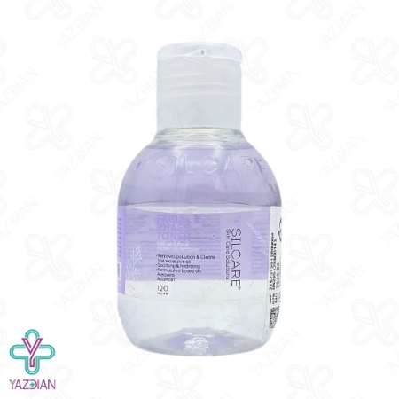 پاک کننده آرایش دو فاز مناسب چشم و صورت سیلکر - 120 میلی لیتر	