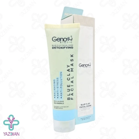 ماسک صورت و گردن خاک رس آبی ژنوبایوتیک - 100 میلی لیتر	