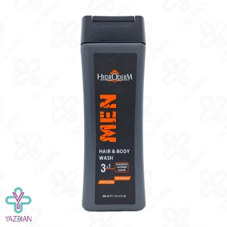 شامپو سر و بدن انرژی بخش 3 در 1 آقایان هیدرودرم - 300 میلی لیتر	
