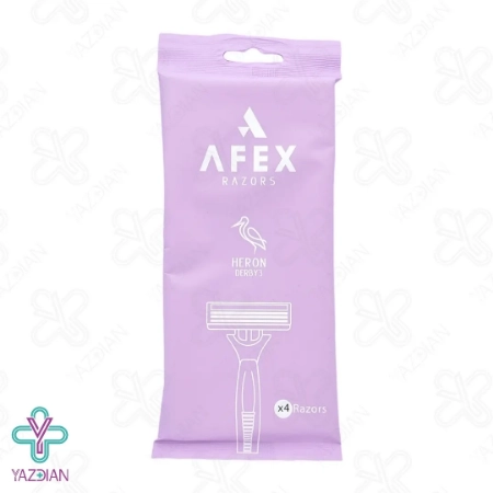 خودتراش 3 لبه هیرون افکس - 4 عددی	