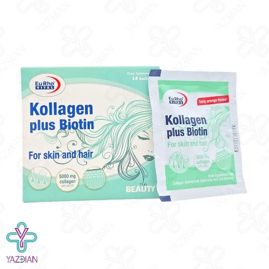 ساشه کلاژن پلاس بیوتین یوروویتال - 14 عددی	