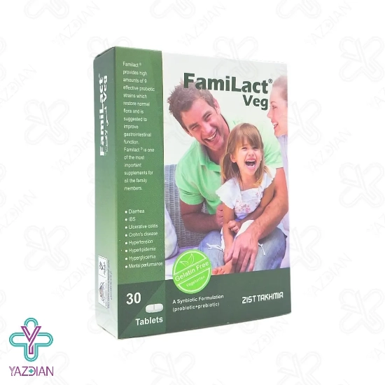 قرص گوارش فمی لاکت وگ زیست تخمیر - 30 عددی	