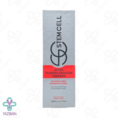 شامپو فوم  بعد از کاشت مو بدون سولفات استم سل - 180 میلی لیتر