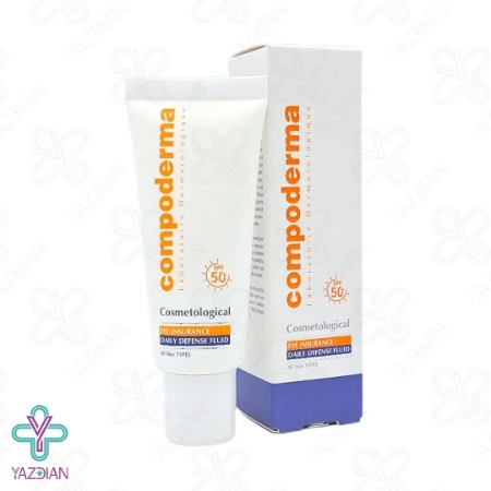 کرم ضد آفتاب دور چشم SPF50 کامپودرما - بی رنگ	
