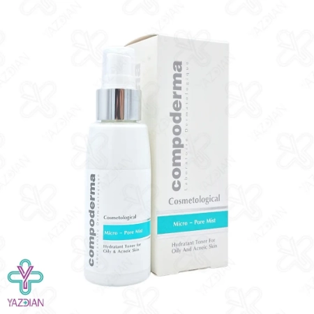 تونر مرطوب کننده پرومیست پوست چرب و آکنه ای کامپودرما - 100 میلی لیتر	