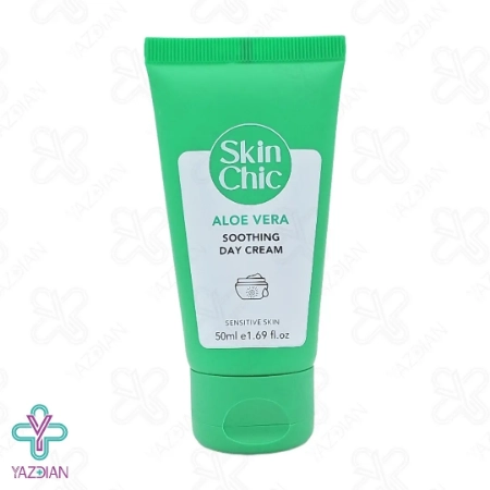 کرم مرطوب کننده و التیام بخش پوست حساس حاوی آلوئه ورا اسکین شیک - 50 میلی لیتر	