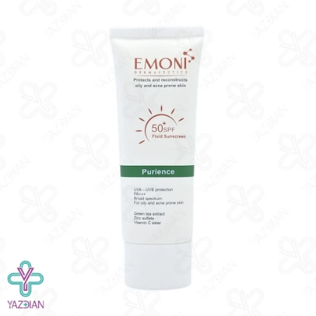 کرم فلوئید ضد آفتاب SPF50 پوست چرب امونی – بی رنگ	