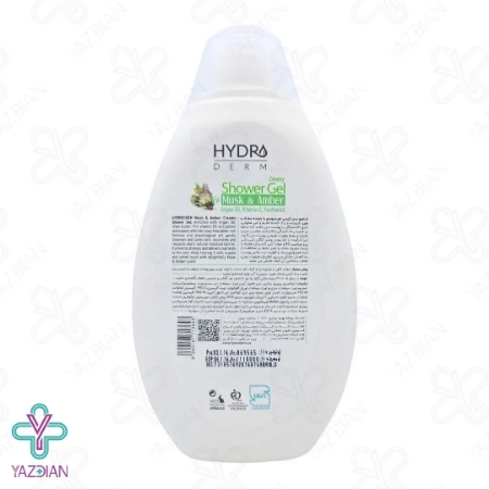 شامپو بدن کرمی مشک و عنبر هیدرودرم - 500 میلی لیتر	