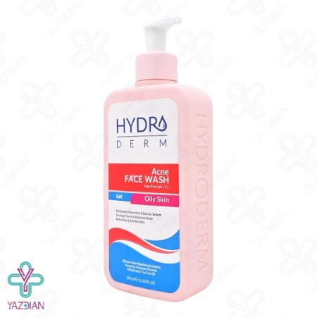 ژل شستشوی صورت آکنه واش هیدرودرم پمپی - 350 میلی لیتر	