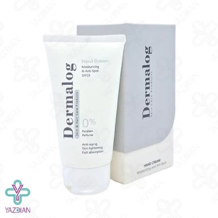 کرم مرطوب کننده و ضد لک دست SPF 15 درمالوگ - 50 میلی لیتر	