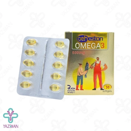 کپسول امگا3 500 میلی گرم بهستان - 30 عددی	