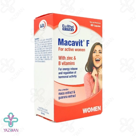 کپسول تقویتی بانوان ماکاویت اف یوروویتال - 60 عددی	