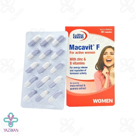 کپسول تقویتی بانوان ماکاویت اف یوروویتال - 60 عددی	